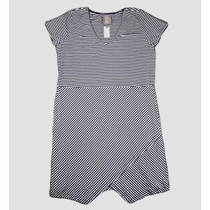 Anthropologie Dolan Left Coast‎ Collection Striped T-Shirt Dress Womens XL